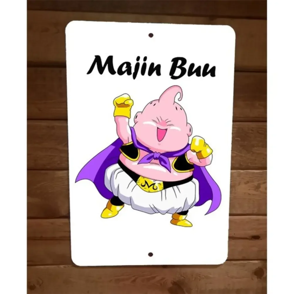 Majin Buu Dragonball Z‎ 8x12 Metal Wall Sign